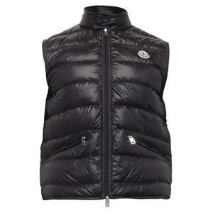 Moncler Gui Gilet in Black Polyamide
